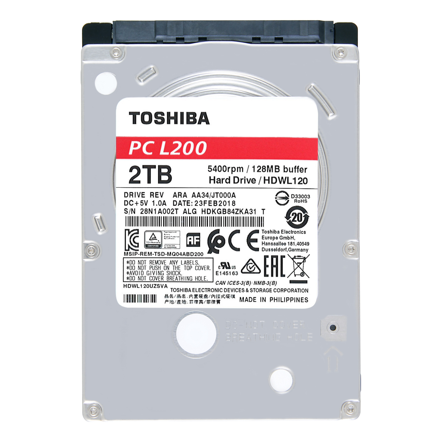 Disco Duro TOSHIBA HDWL120UZSVA