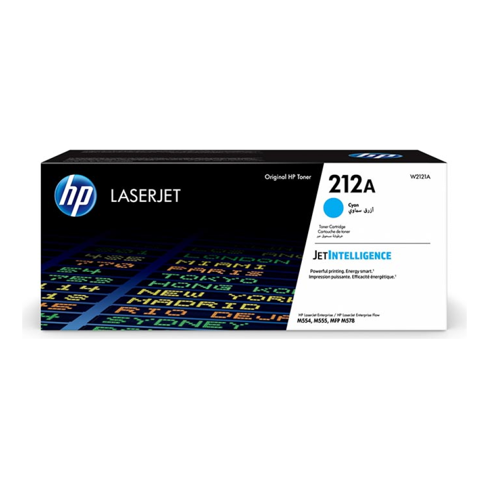 Tóner HP Original 212A Cian – Para LaserJet Pro M104, LaserJet Pro M132, LaserJet Pro M148 (W2121A)