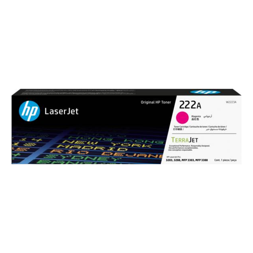 Tóner HP Original 222A Magenta – Para LaserJet Pro M404, Color LaserJet Pro M454, LaserJet Pro MFP M428 (W2223A)