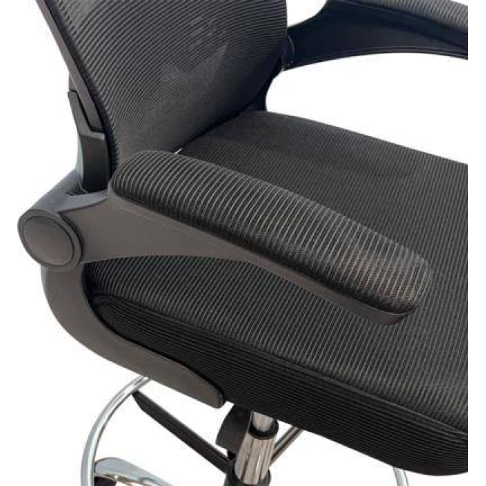 Silla Ejecutiva Alta Nextep NE-651N con Reposapiés y Soporte Lumbar, Negro