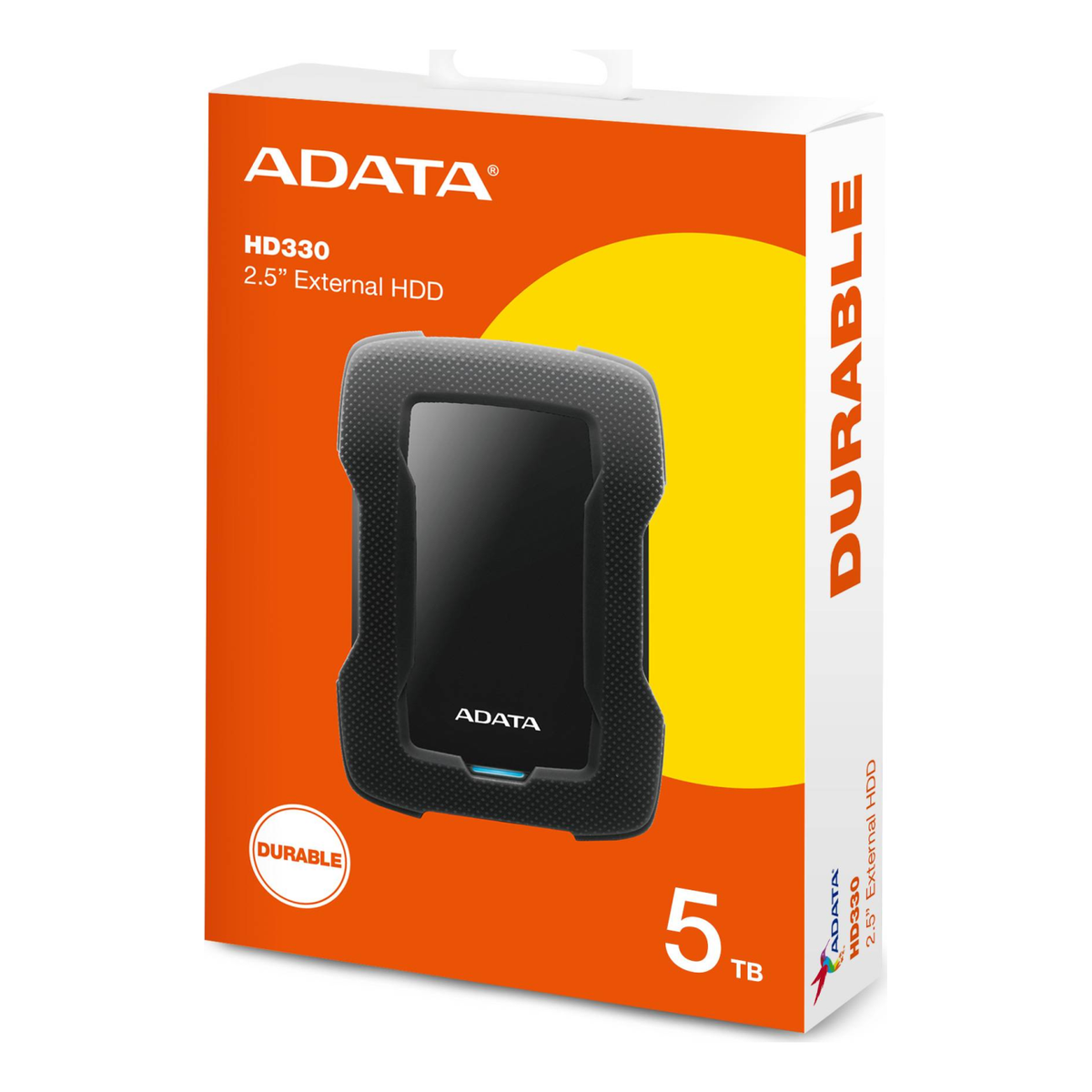 Disco Duro Externo ADATA HD330 5 TB USB 3.2 (AHD330-5TU31-CBK)