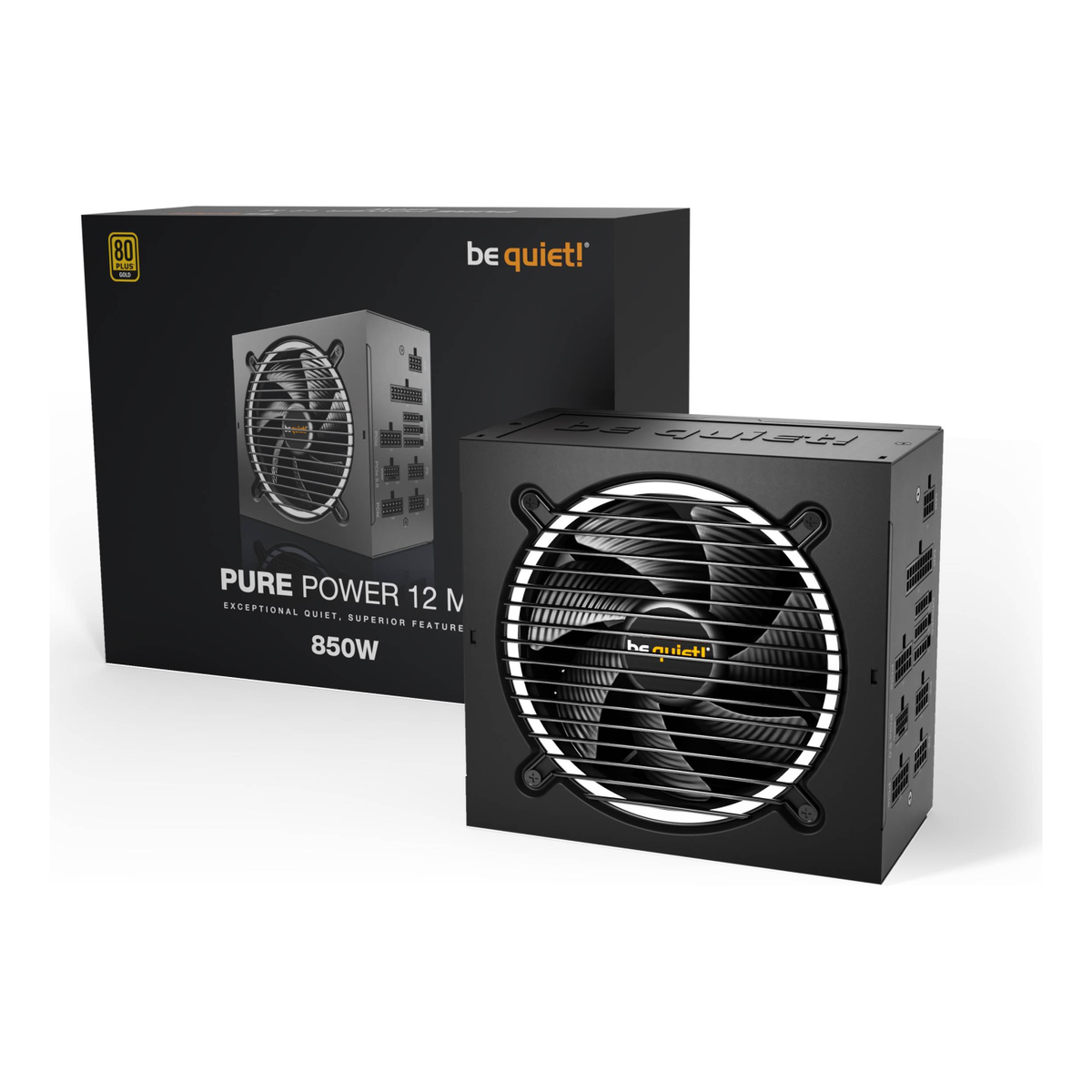 Fuente de Poder Be Quiet Pure Power 12 M 850 W 80 PLUS Gold Totalmente Modular ATX 3.1 (BN522)