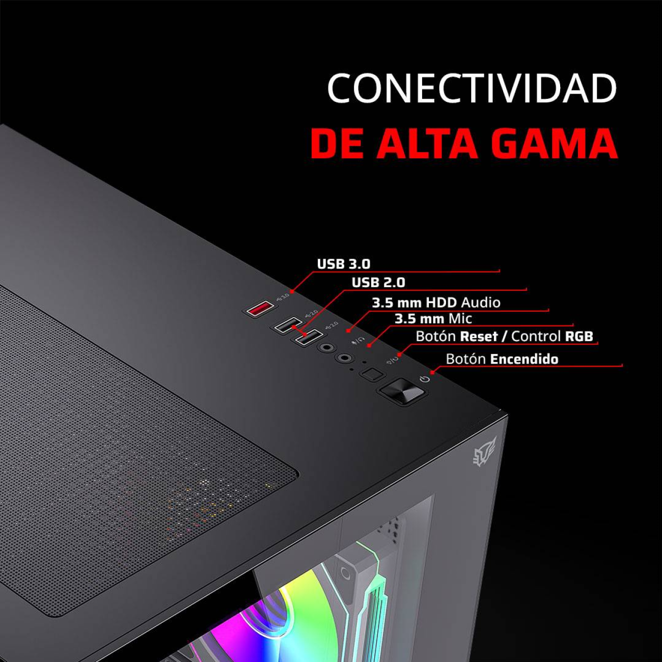 Gabinetes Gaming Balam Rush TANK GLOW MAX 3900