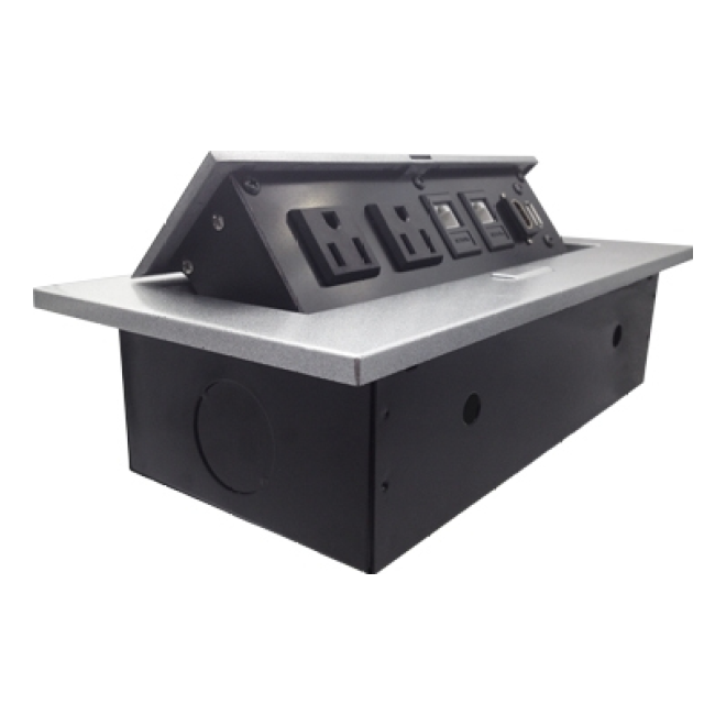 CAJA PARA MESA: HDMI, USB, RJ45 CAT6 BROBOTIX 171224