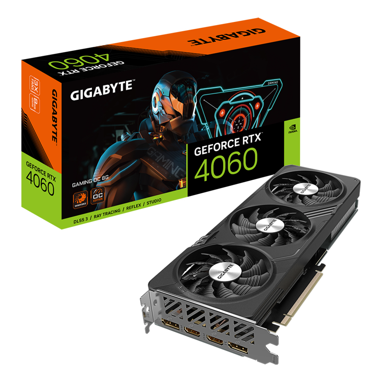 Tarjeta de video GIGABYTE GV-N4060GAMING-OC-8GD
