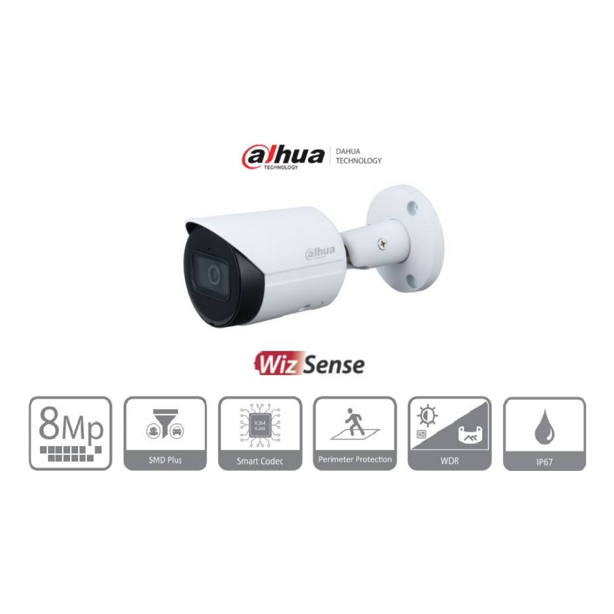 Cámara Bala IP Dahua Technology DH-IPC-HFW2841S-S