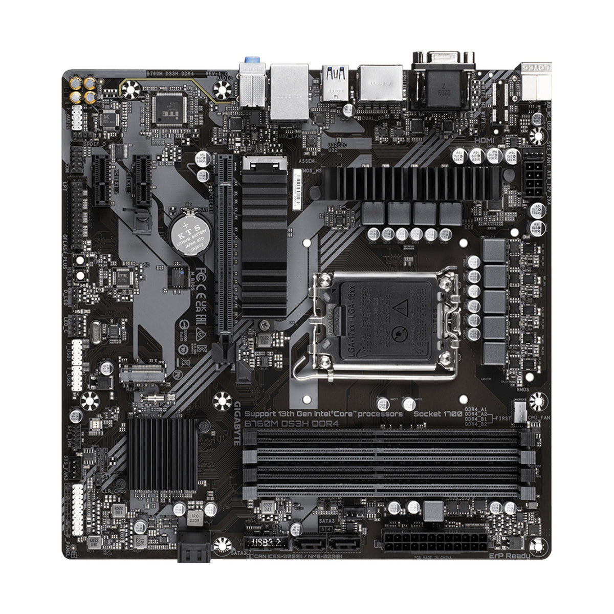 Motherboard Gigabyte B760M DS3H DDR4, Intel B760, Socket LGA 1700, Micro-ATX