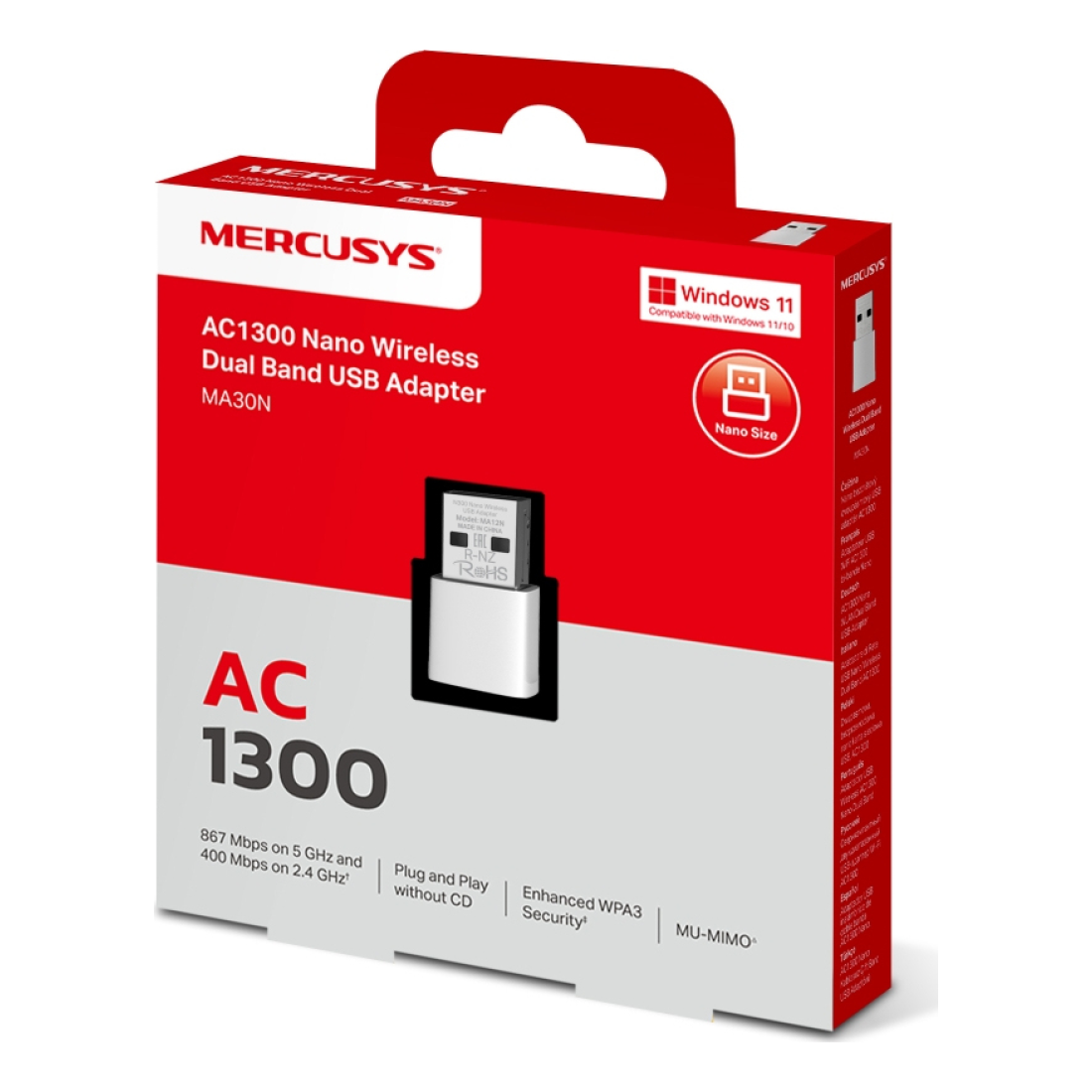 Adaptadores USB MERCUSYS MA30N