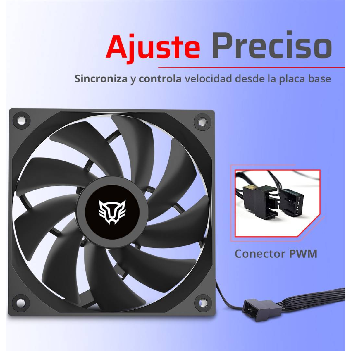 Ventilador Balam Rush Eolox Gaziar EXG77 de 120 mm, 2000 RPM (BR-942164)
