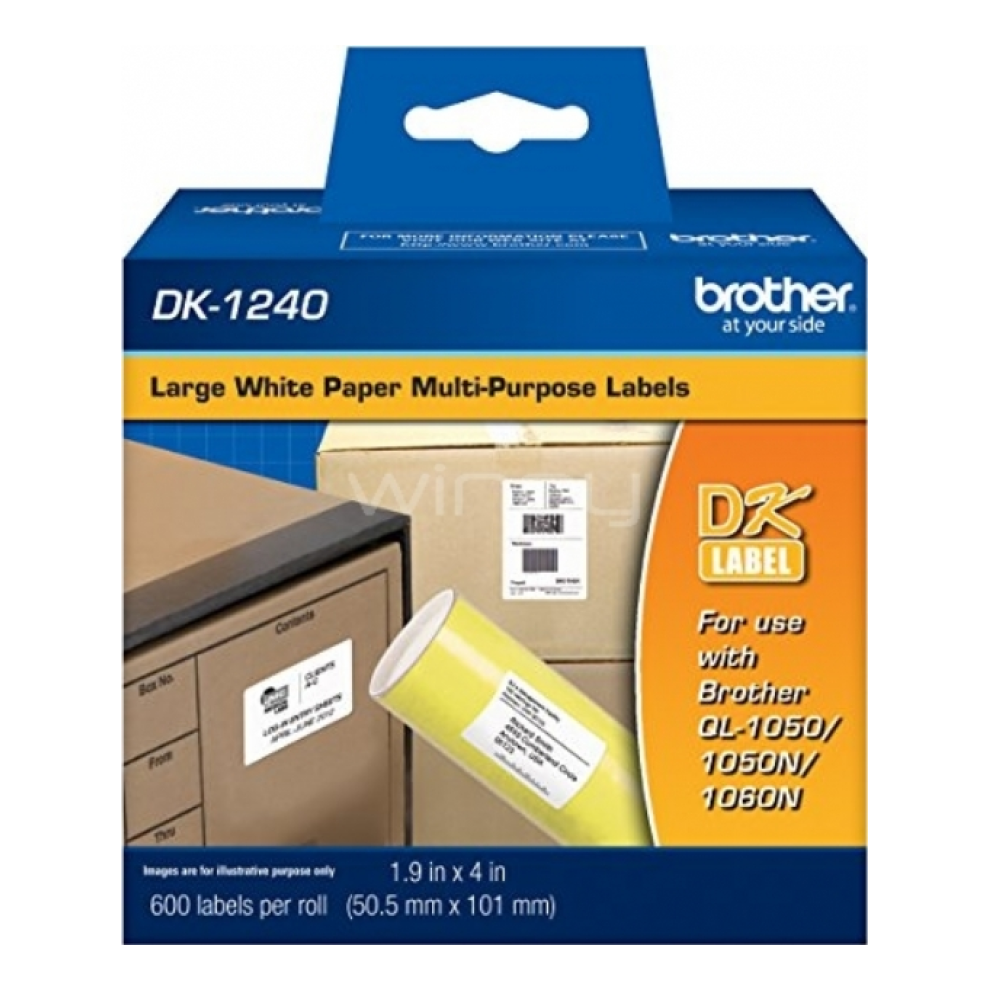 Etiquetas de Papel  BROTHER DK1240