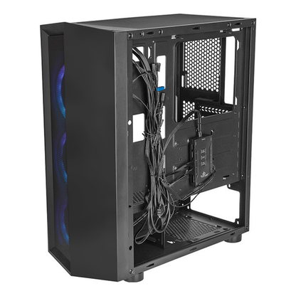 Gabinete Gaming Yeyian VENTLE MASTER 3 Ventiladores Negro (YCH-ATAB-01BK)