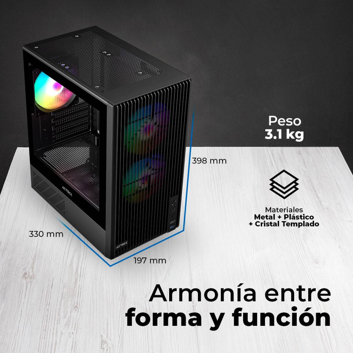 Gabinetes Gaming ACTECK ZYRON GC606
