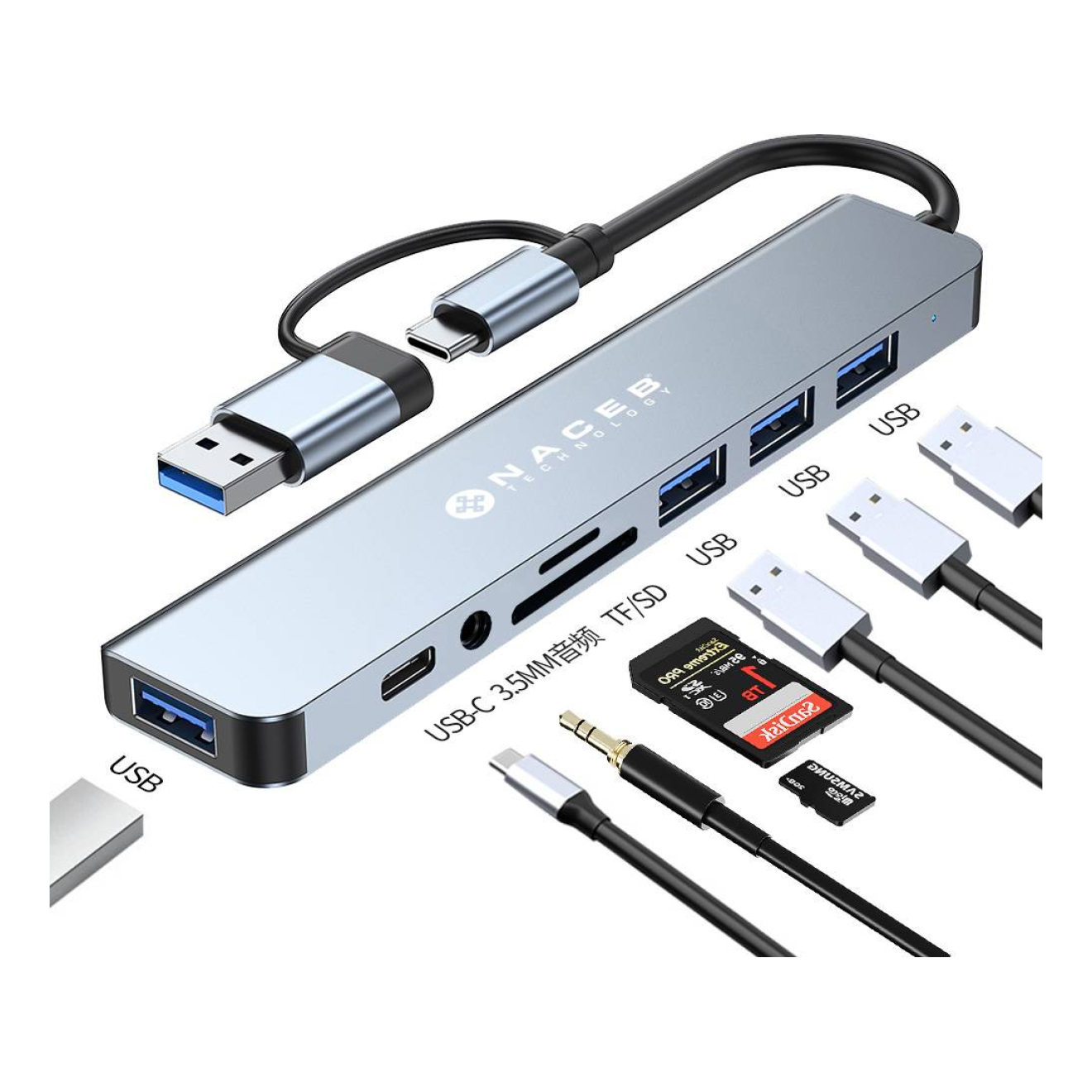 Concentradores Hub Naceb Technology NA-0149
