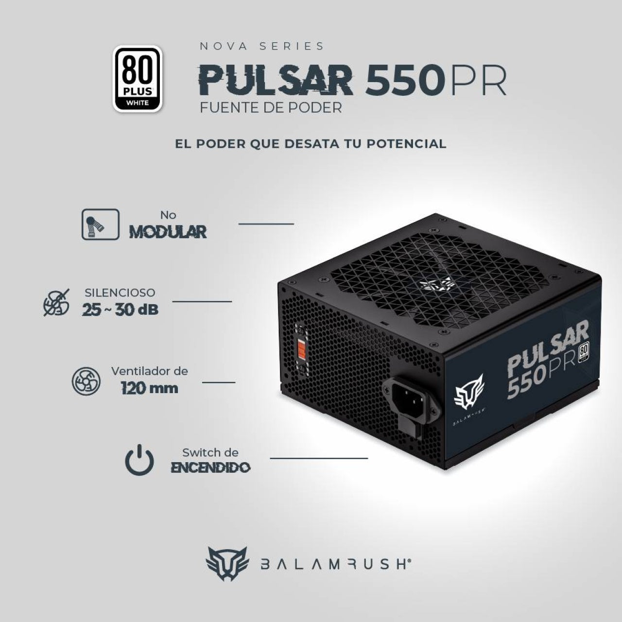 Fuente de poder Balam Rush 550PR