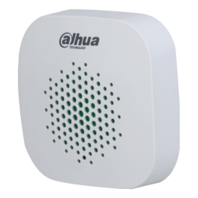 Sirena Inalámbrica Dahua Technology DHI-ARA12-W2 para Interior, 105 dB ± 3, 3 Niveles de Volumen y LED Indicador (DHI-ARA12-W2)