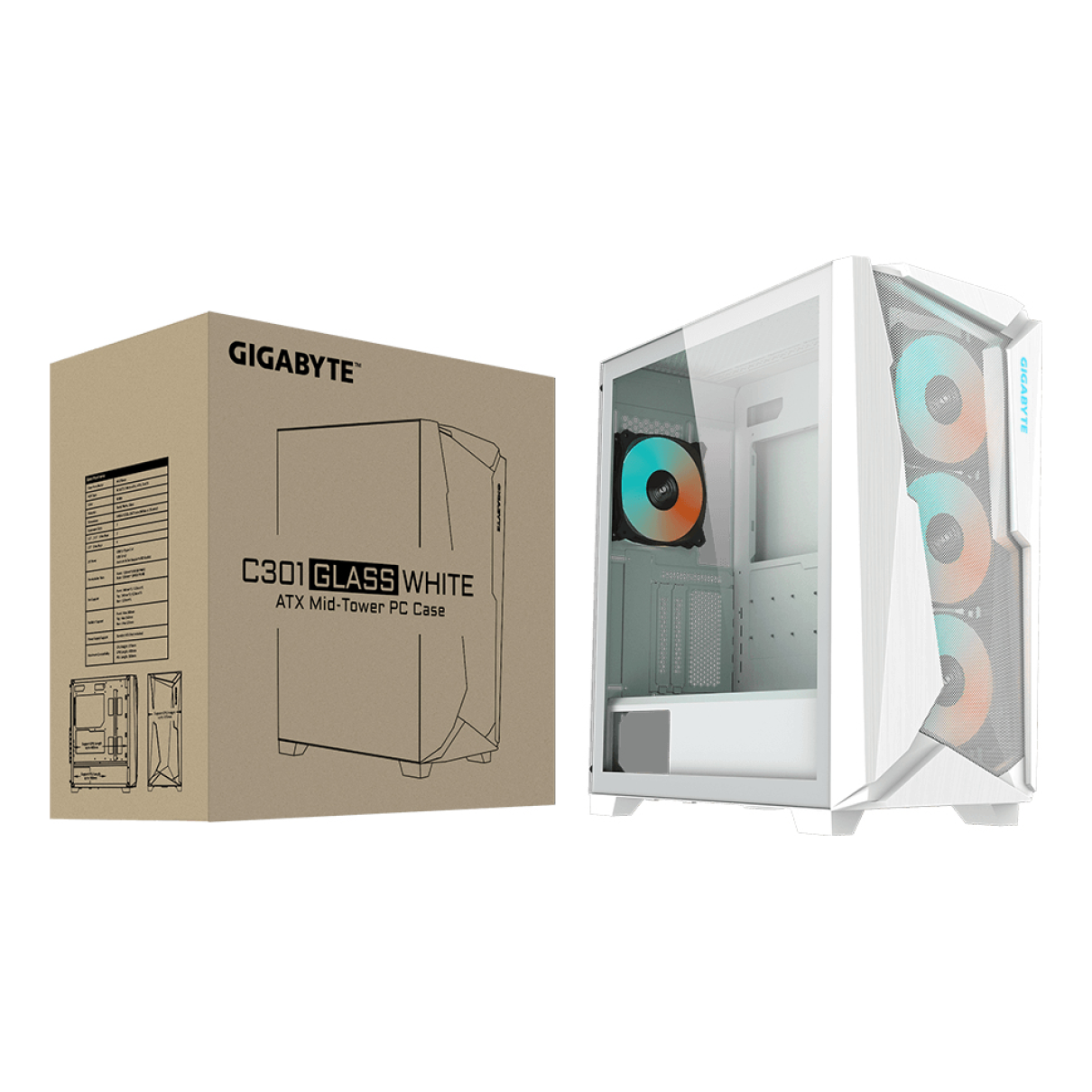 Gabinete  GIGABYTE GB-C301GW