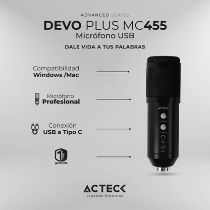 Micrófonos ACTECK MC455