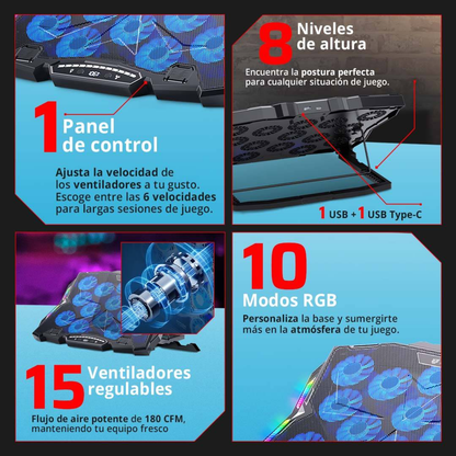 Bases Enfriadoras Balam Rush EF740