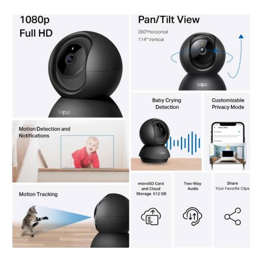 Cámara WiFi TP-LINK TAPO C201