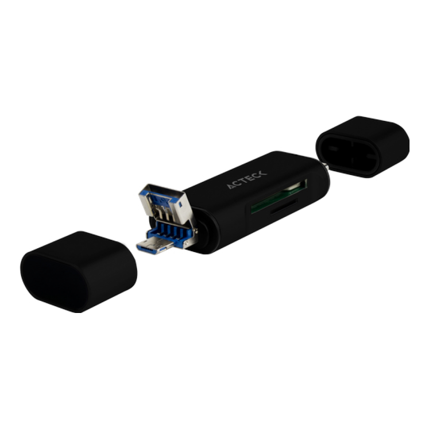 Lector de Memorias ACTECK DH450 USB-C/USB-A/Micro-USB (AC-934824)