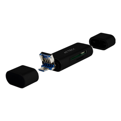Lector de Memorias ACTECK DH450 USB-C/USB-A/Micro-USB (AC-934824)