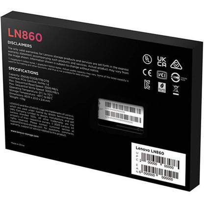 SSD Lenovo LN860 256 GB hasta 3500 MB/s (5SD1N53084)