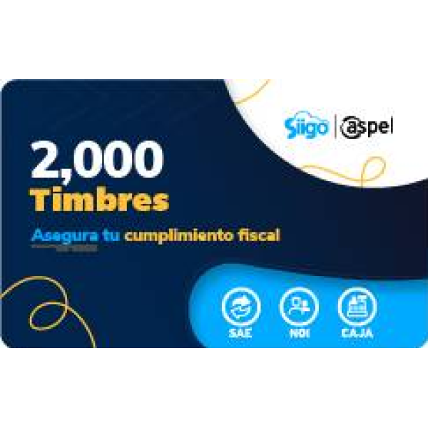 Timbres Fiscales Aspel 2000 Timbres (FACTE/2000)