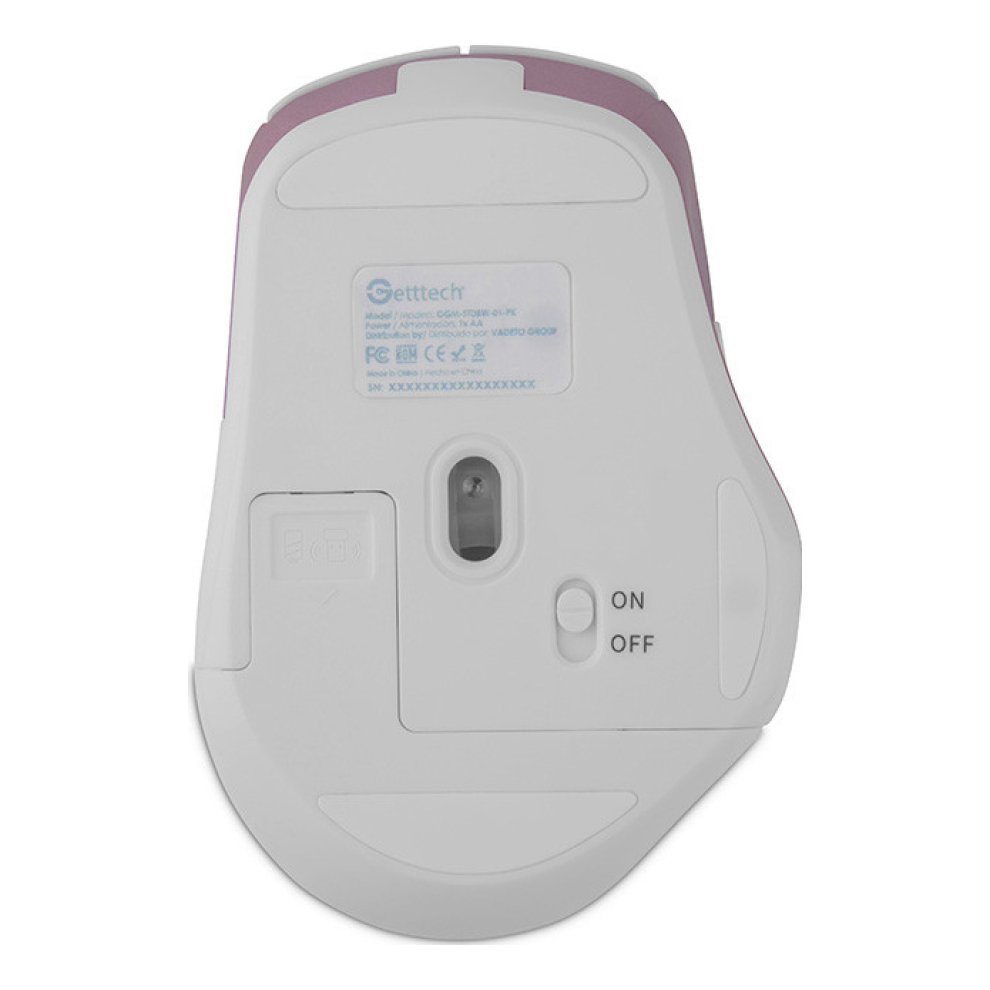 Mouse Gaming GETTTECH GGM-STDBW-01-PK Inalámbrico SENSOR 725F 7200 DPI RGB