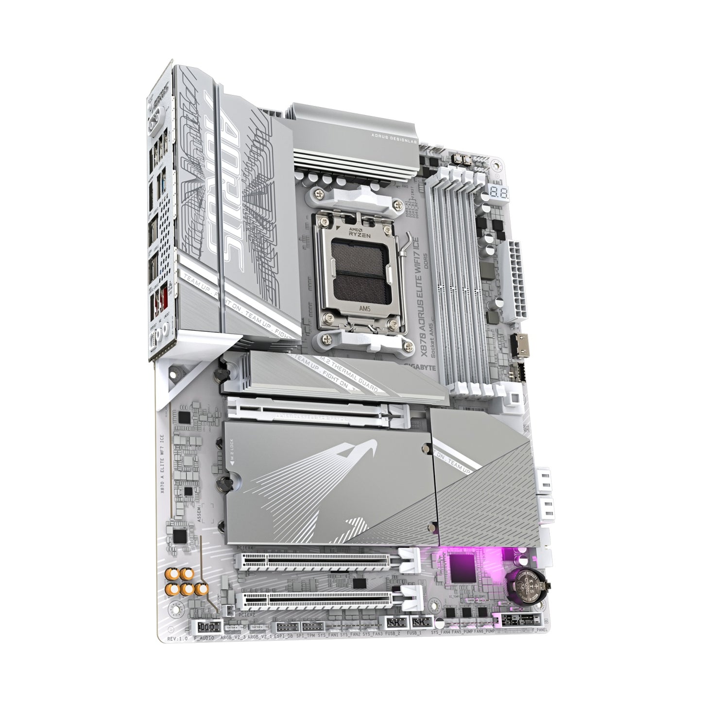 Motherboard Gigabyte X870 A ELITE WF7 ICE Socket AM5 ATX DDR5 Wi-Fi 7