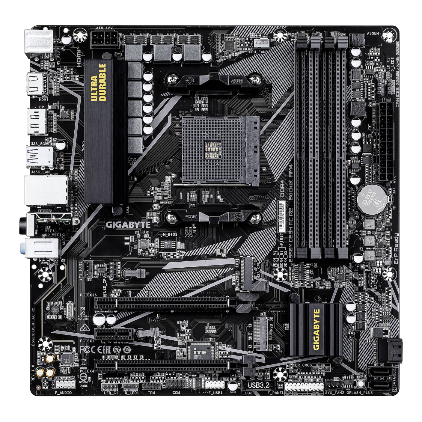Motherboards GIGABYTE B550M DS3H AC R2