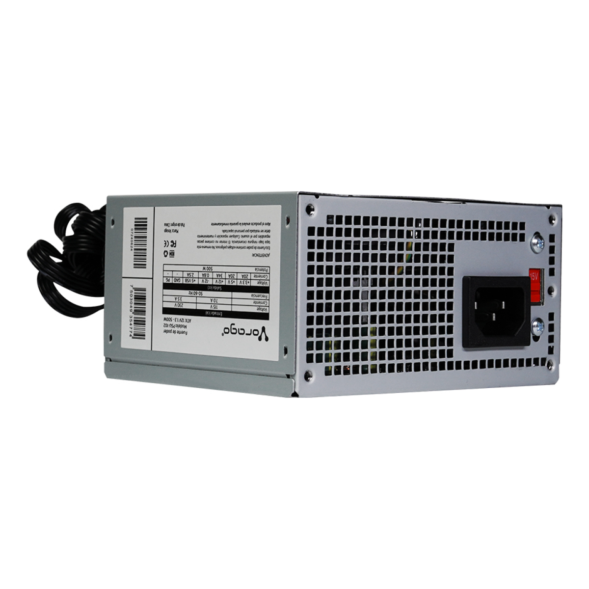 Fuente de Poder VORAGO 500 W no Modular SFX (PSU-102)