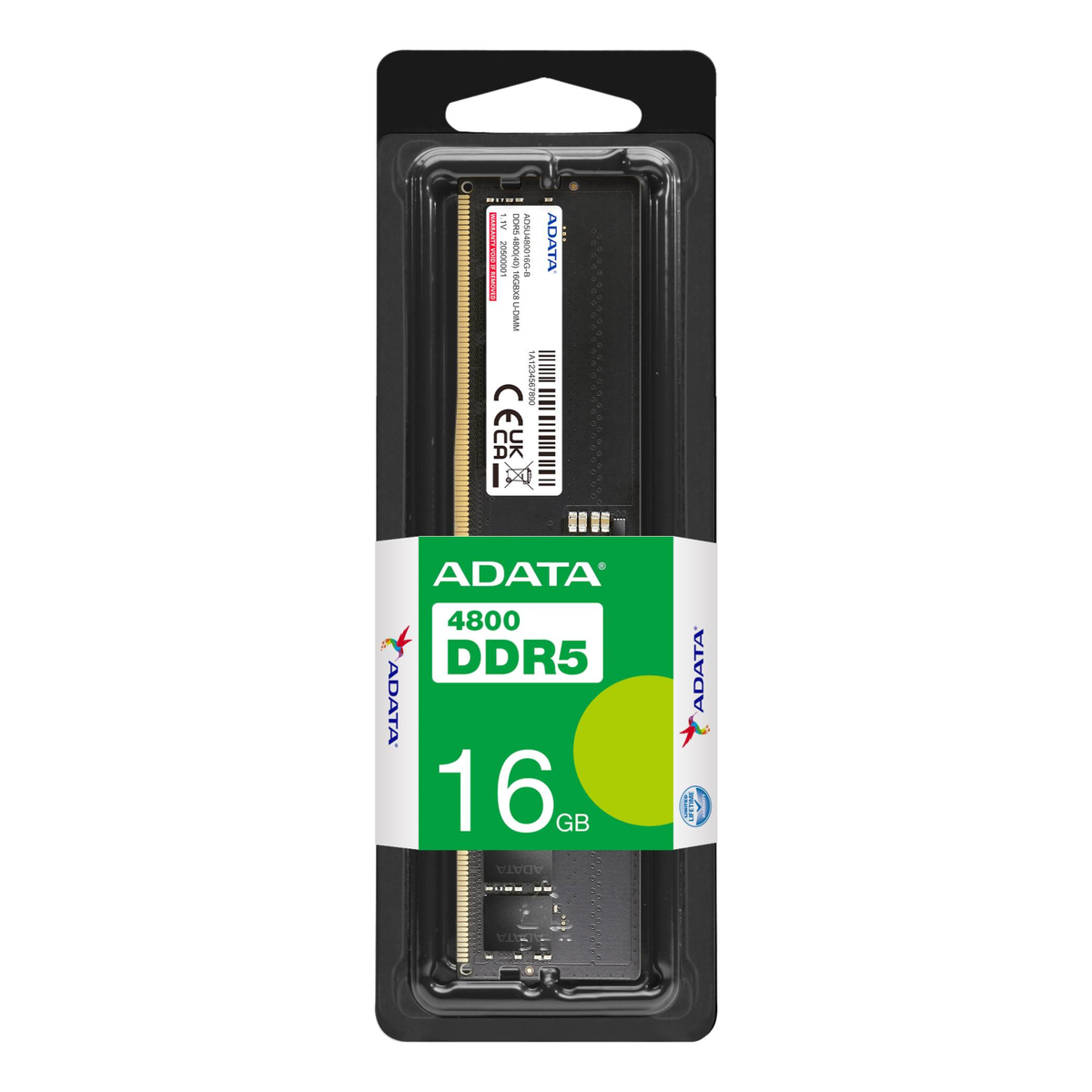 Memoria RAM para PC ADATA 16 GB DDR5 4800 MHz (AD5U480016G-S)