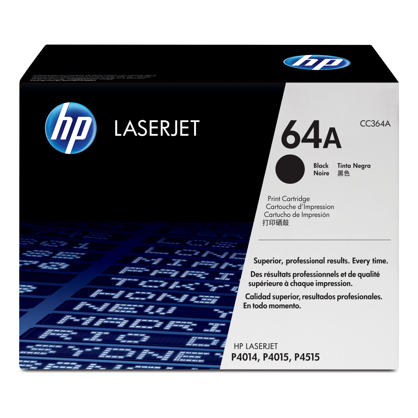 Tóner HP Original 64A Negro – Para P4014, P4015, P4515 (CC364A)