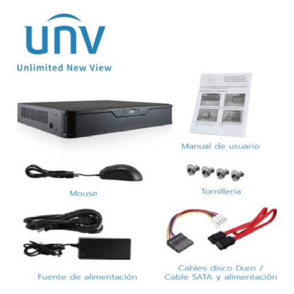 Grabadores Digitales NVR UNIVIEW NVR301-08S3-P8