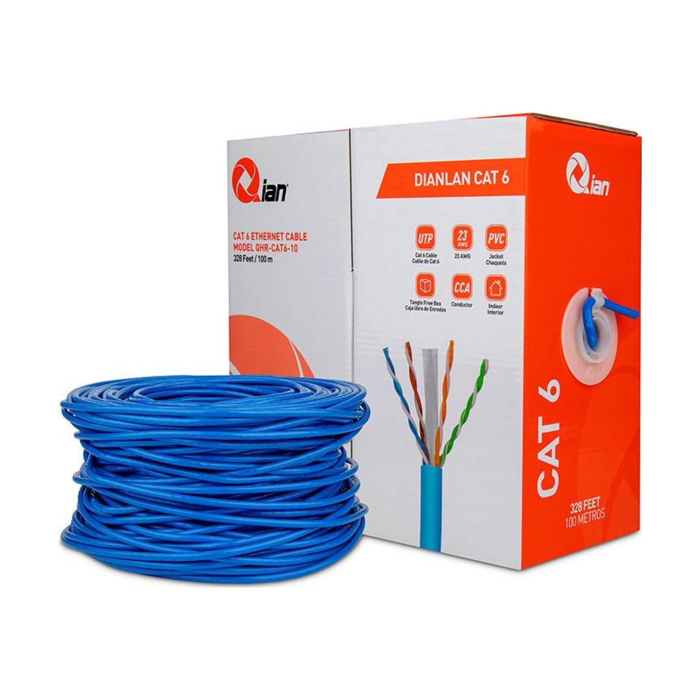 Cables para Video Vigilancia Qian QHR-CAT6-10
