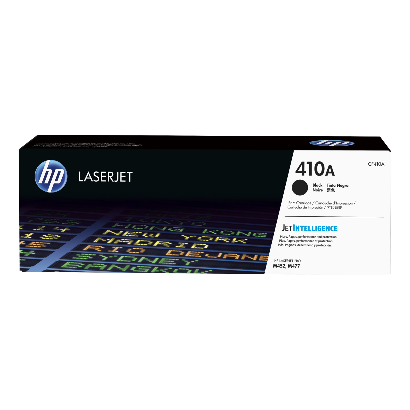 Tóner HP Original 410A Negro – Para LaserJet Pro M452, Color LaserJet Pro MFP M477, LaserJet Pro M377 (CF410A)