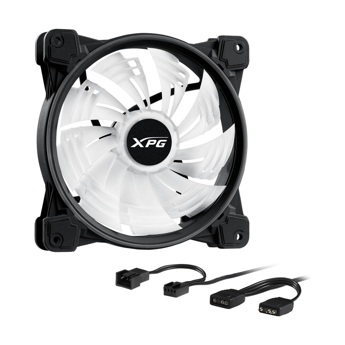 Ventilador XPG Hurricane 140 ARGB PWM 140 mm con Iluminacion ARGB (HURRICANE140ARGBPWM-BKCWW)