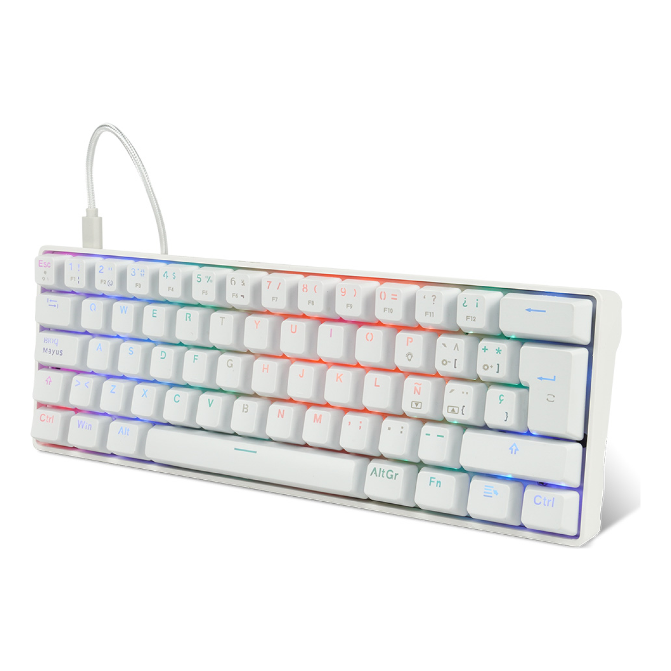 Teclado Mecánico GAME FACTOR KBG560-WH