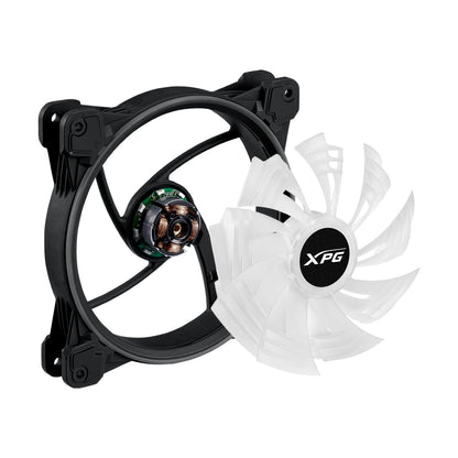Ventilador XPG Hurricane 140 ARGB PWM 140 mm con Iluminacion ARGB (HURRICANE140ARGBPWM-BKCWW)