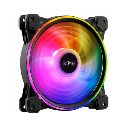 Ventilador XPG Hurricane 140 ARGB PWM 140 mm con Iluminacion ARGB (HURRICANE140ARGBPWM-BKCWW)