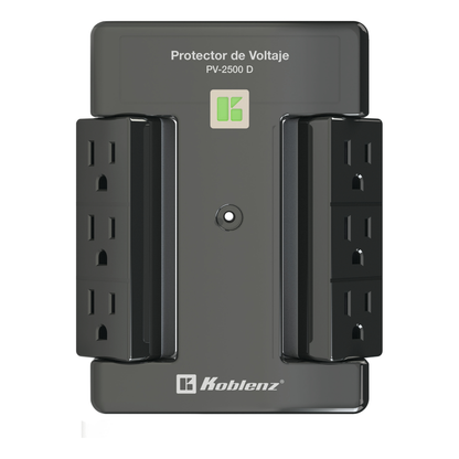 Protector de voltaje, 2500 VA /2000 W, 6 cont KOBLENZ PV-2500 D