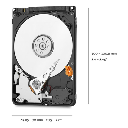 Disco Duro Western Digital Blue 2 TB SATA 5400 rpm (WD20SPZX)