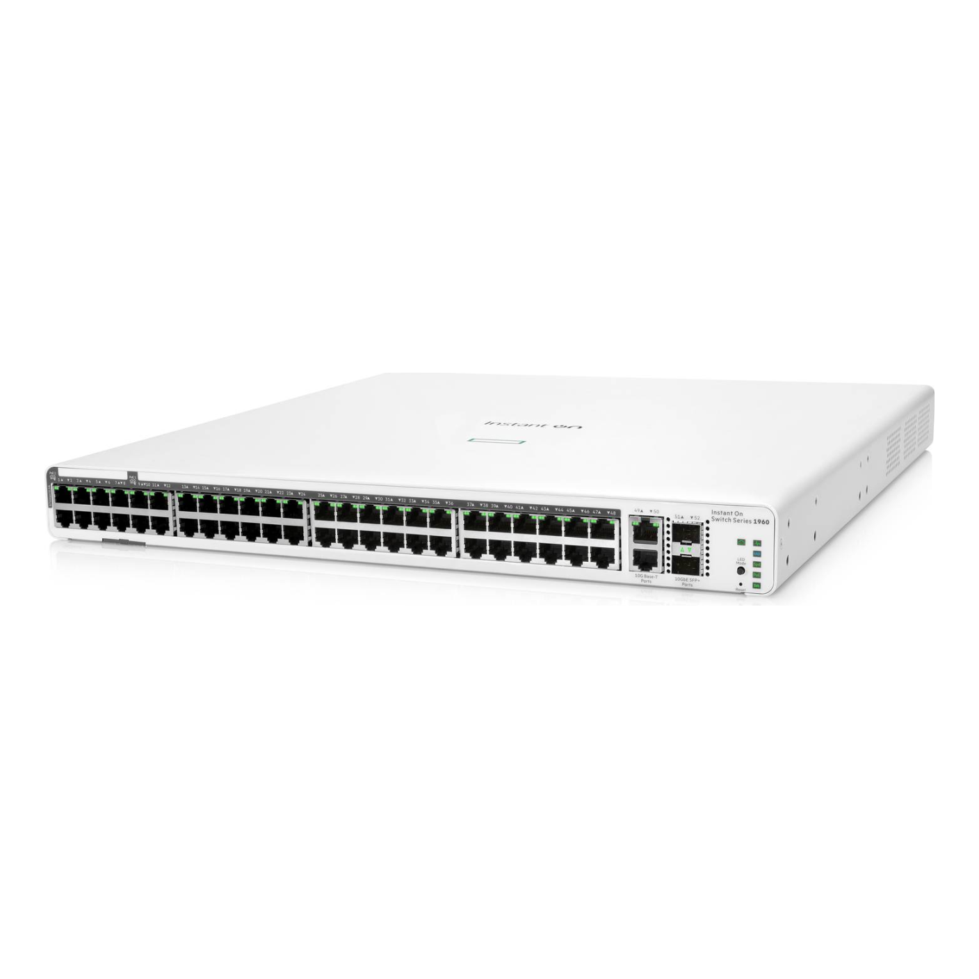 Switch ARUBA Switch Aruba Instant On 1960 48 G 40 p Clase 4 8p Clase 6 PoE 2 XGT 2 SFP+ 600 W (JL809A)