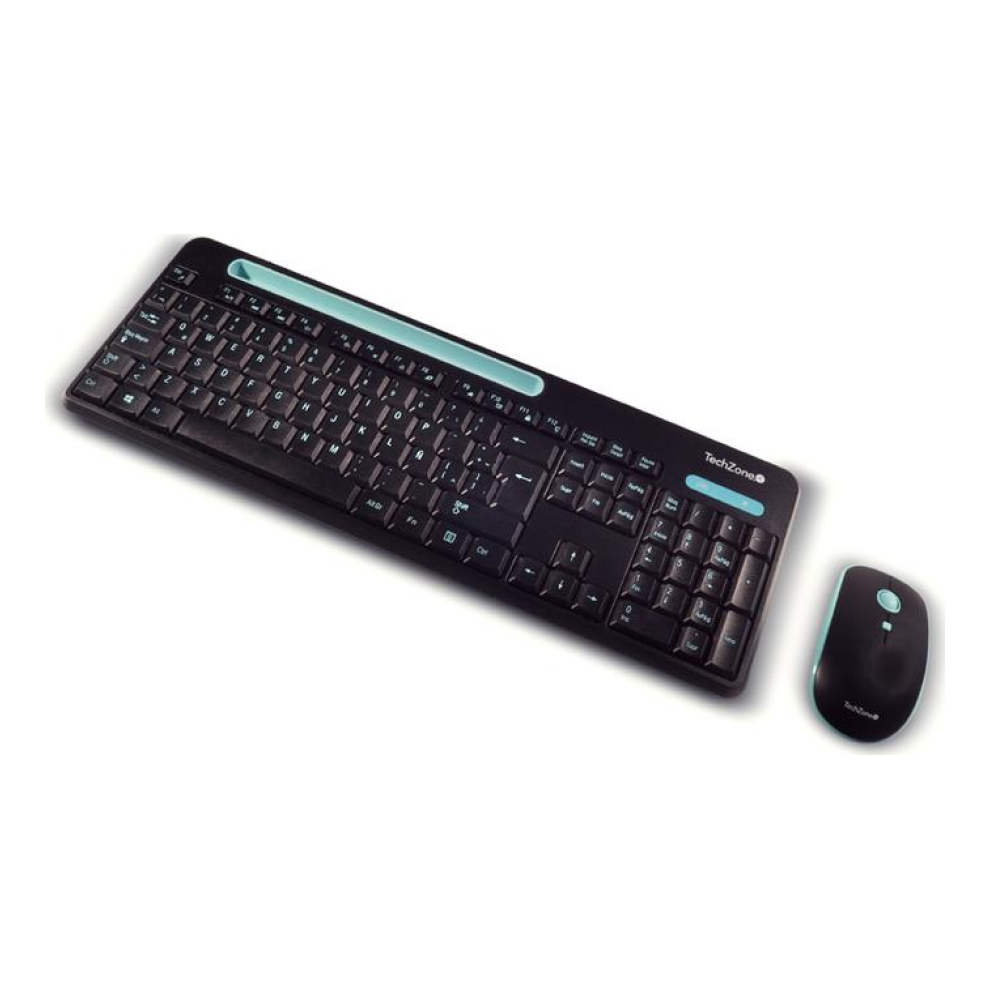 Kit de Teclado y Mouse Inalámbrico TECHZONE TZ20COMB02-INA