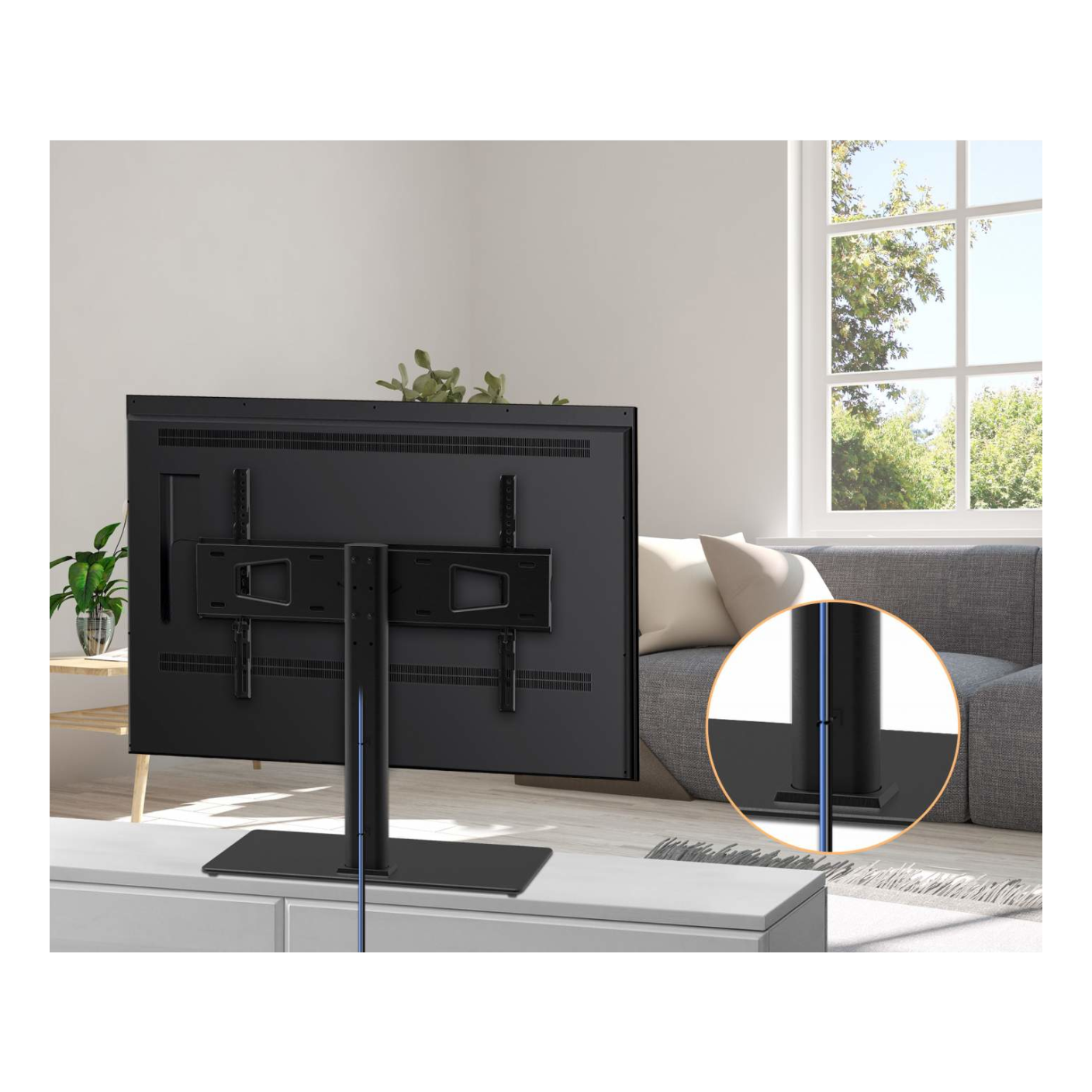 Soporte de Montaje de TV, con Altura Ajustabl MANHATTAN 462297