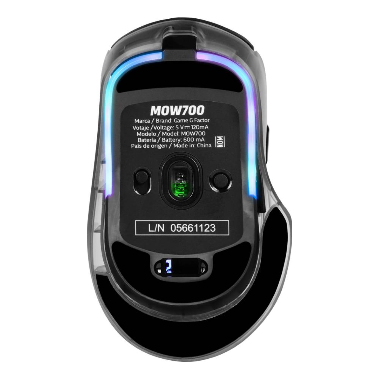 Mouse Gaming GAME FACTOR MOW700-BK