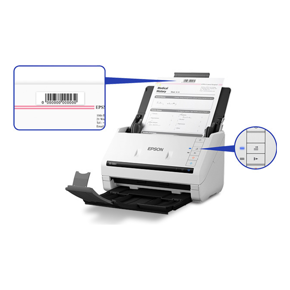 Escáner Epson Ds-530 Ii Duplex 4000 Páginas 35 ppm (B11B261202)