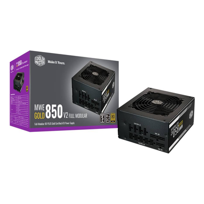 Fuente de Poder Gaming Cooler Master MWE Gold 850 V2 850 W 80 PLUS Gold ATX 3.0 (MPE-8501-AFAAG-3U2)