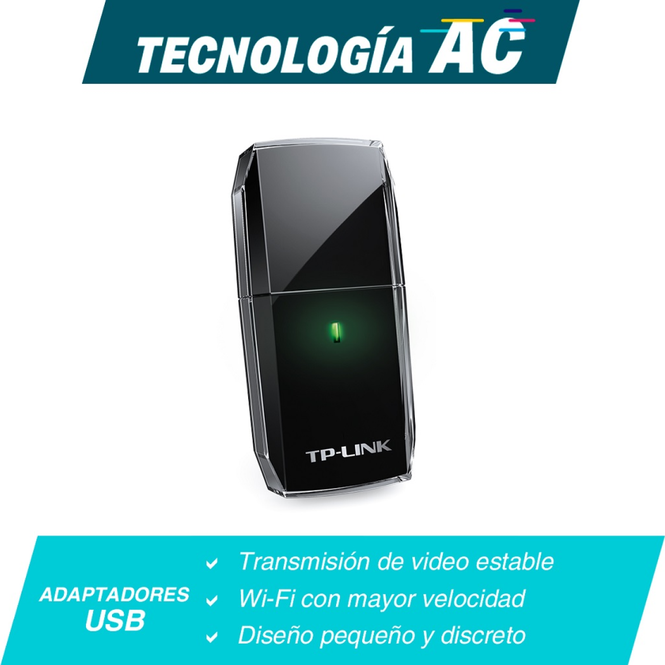Adaptador USB Dual Band  TP-LINK Archer T2U