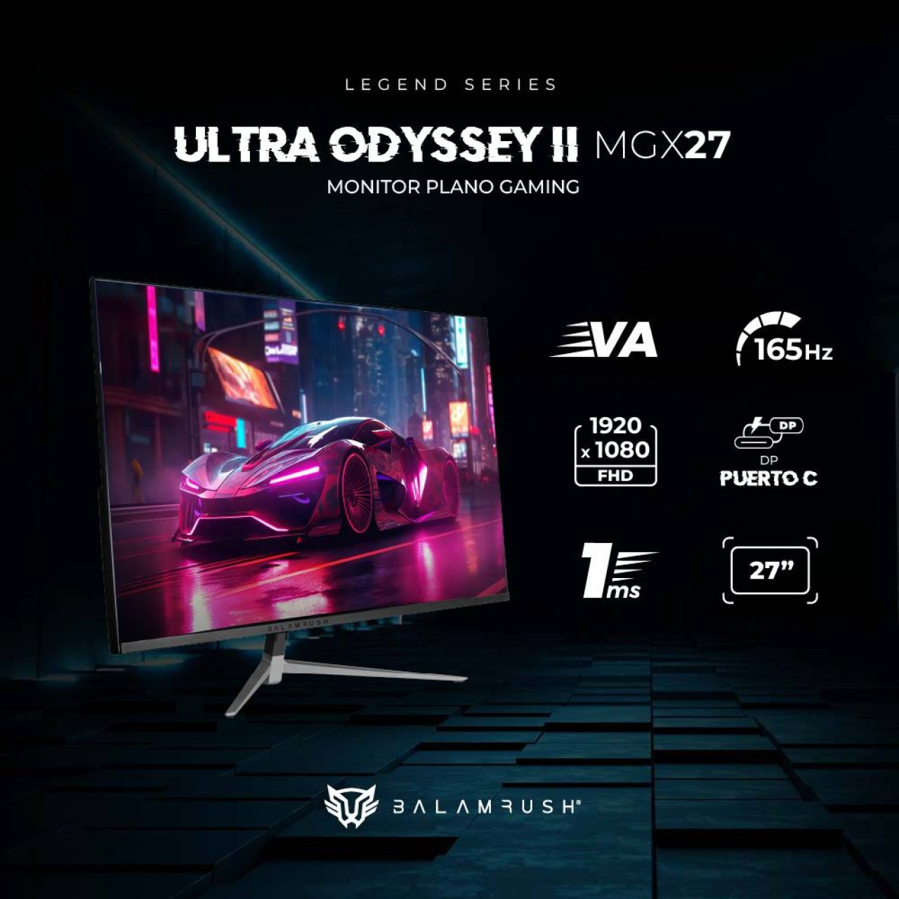 Monitor Gaming Balam Rush MGX27